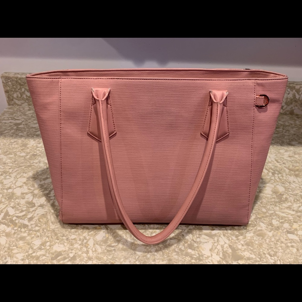 Used Dagne Dover Signature Classic Tote Wildflower Purse Discontinued Color